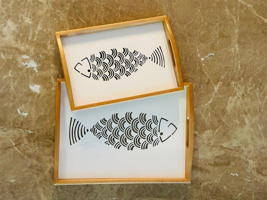 Medium Beech Wood Lazer Tray